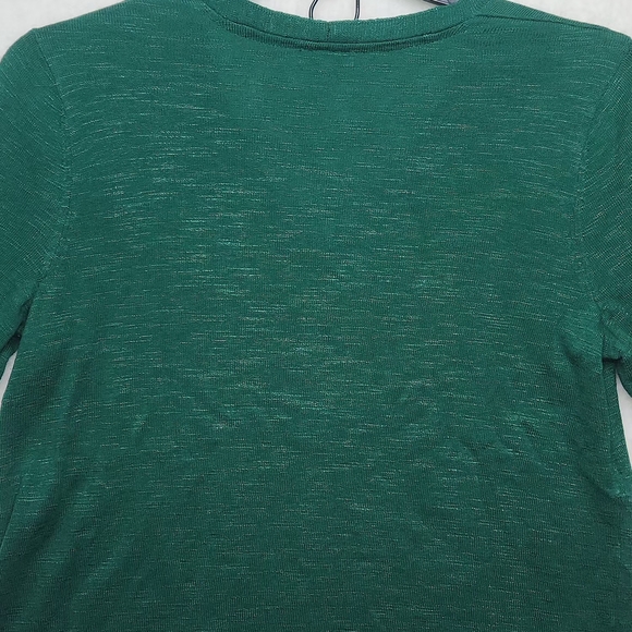 J. Jill Green Knitted V-Neck Long Sleeve Pullover Sweater Women's Size Medium. - Picture 11 of 16